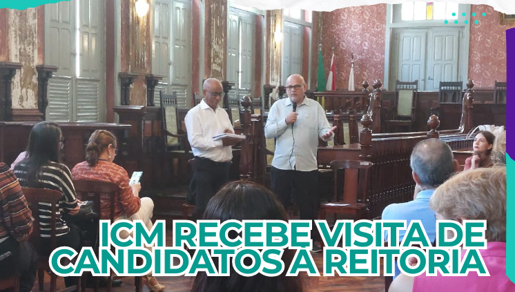 ICM recebe visita de candidatos à reitoria